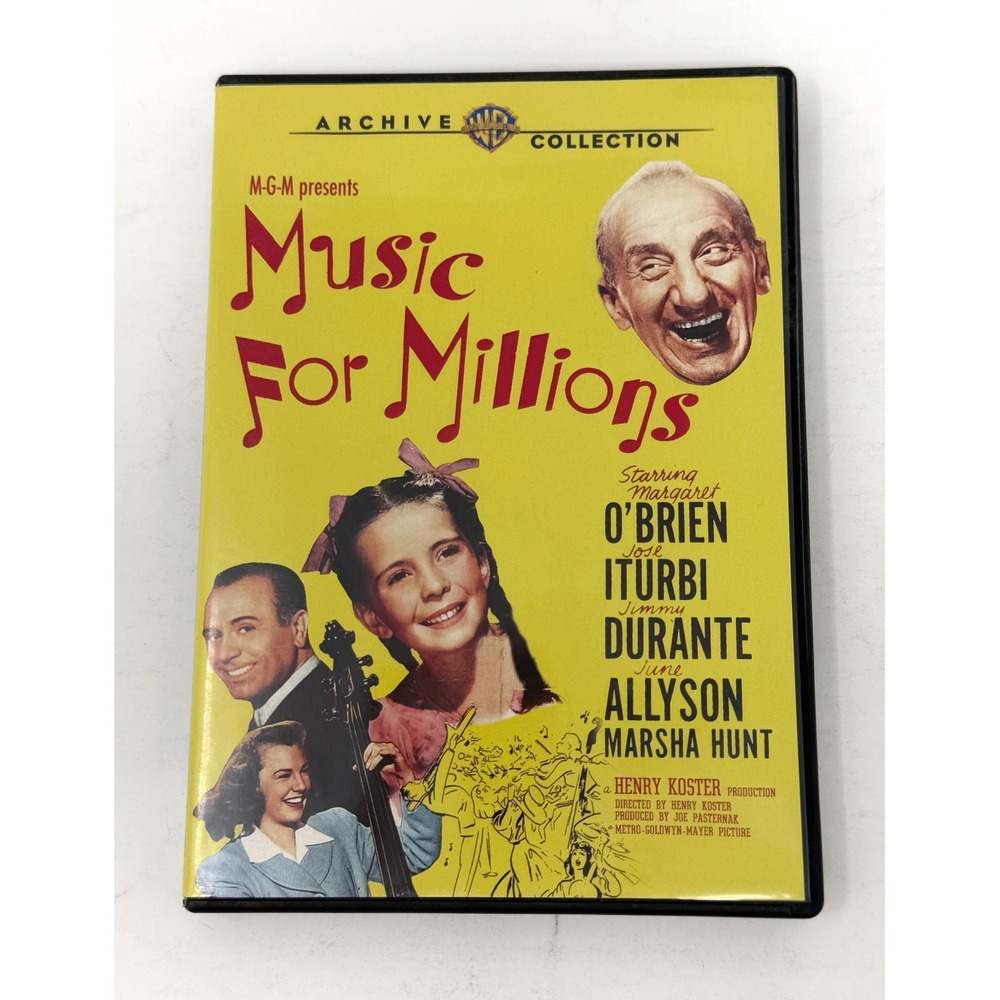 Music For Millions DVD Warner Archive 1944 Margaret O'Brien June Allyson MGM
